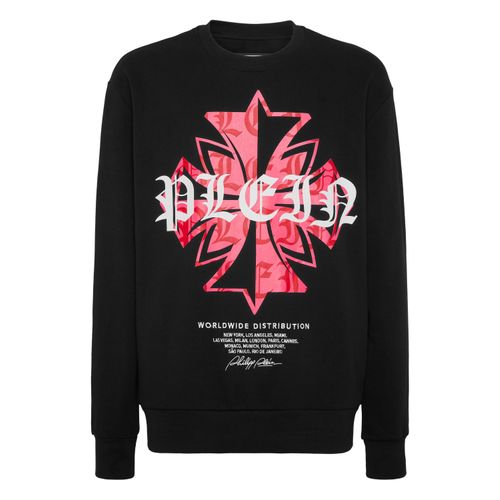Round Neck Sweatshirt Worldwide Crest