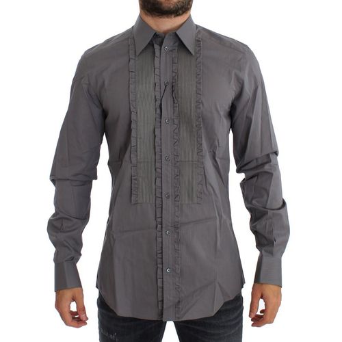 Gefronste Detail Shirt Met Lange Mouwen