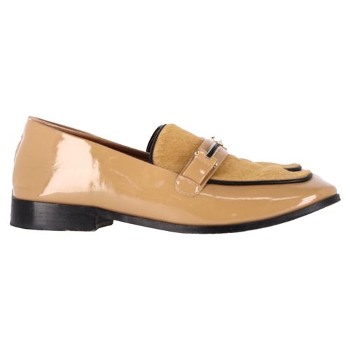 Newbark Melanie Loafers in Beige Patent Leer