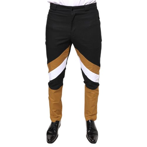 Farbenblockierte Gerade Leggings
