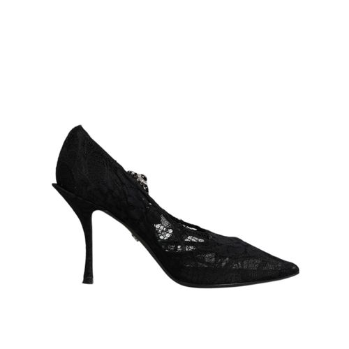 Lace Pumps Hakken Zwart