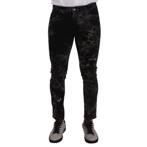 Marmerprint Skinny Jeans