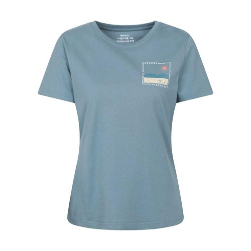 Mountain Warehouse - "Explore The Mountains" T-Shirt für Damen (Blau)
