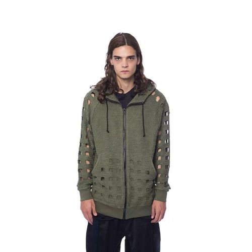 Uitsnede Breiv sweatshirt Model Olijfgroen