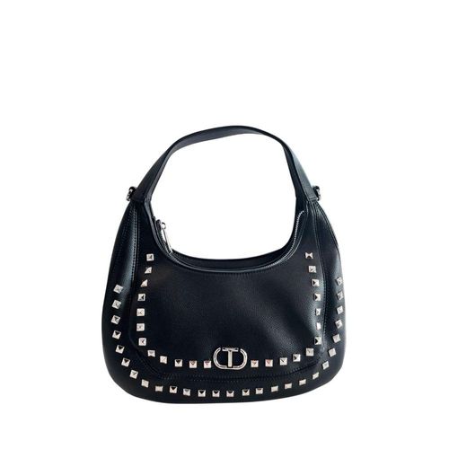 Twinset Zwarte PU Dames Schoudertas