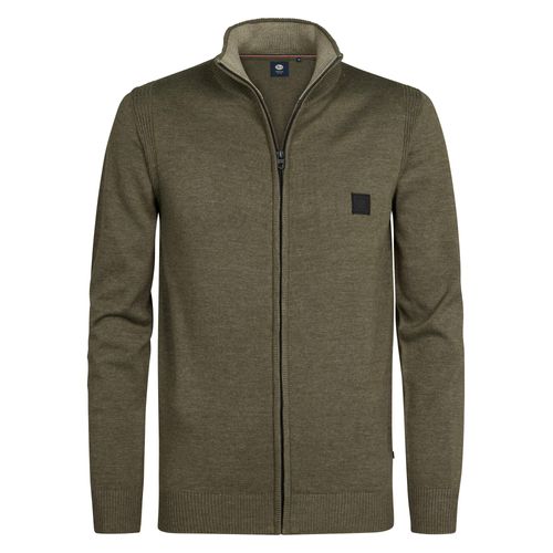 Petrol Industries - FeinstrickStrickjacke Nevada Herren - Grün