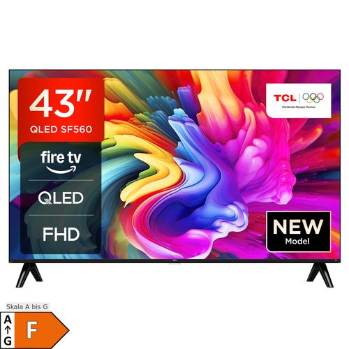 TCL 43SF560 QLED Fernseher 43 Zoll Fire TV Full HD Smart TV HDR Fernseher Alexa Triple-Tuner (2026)