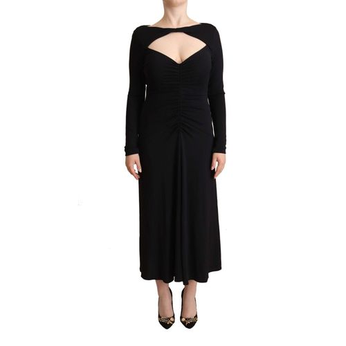 Pinko Lange Mouwen Jersey Midi Jurk Aline