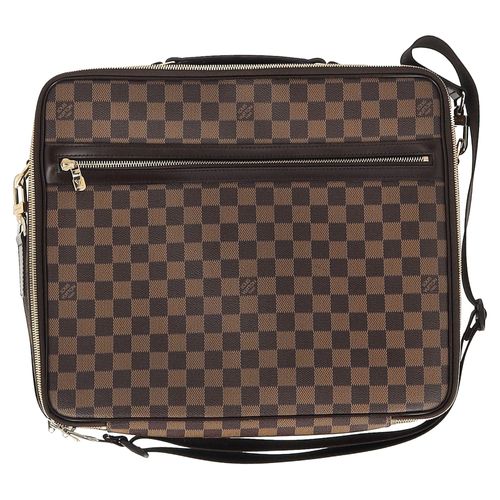 Louis Vuitton Porte Ordinateur Sabana Damier-laptoptas van bruin gecoat canvas
