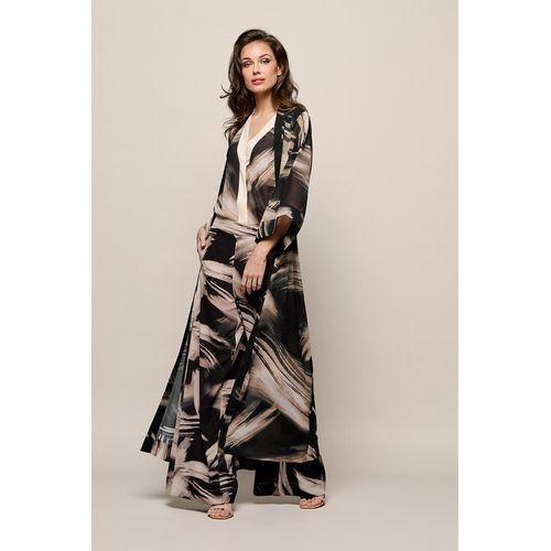Isla Print Kaftan Zwart / Off White