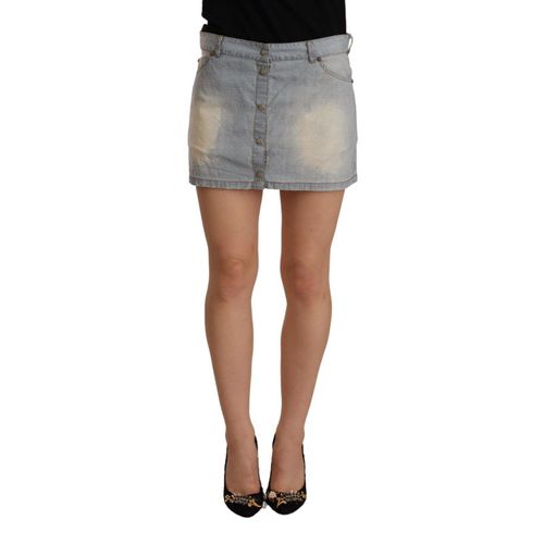 Jeans Mini Rok Met Knopen Sluiting