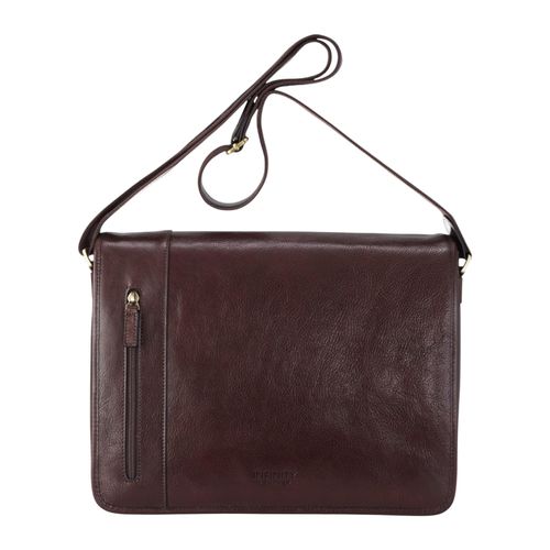Braune Laptoptasche aus echtem Leder – Astor