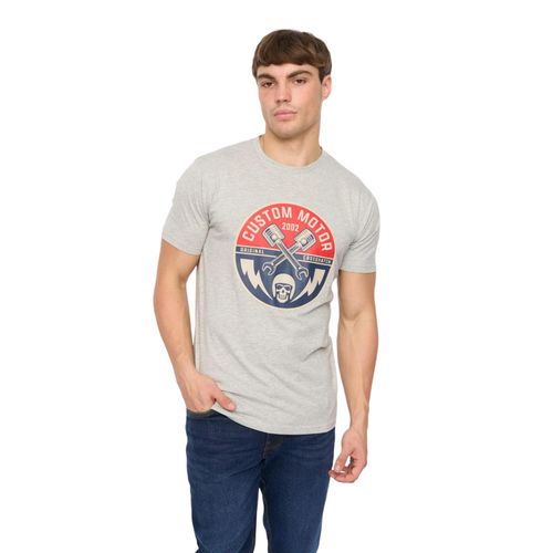 Crosshatch - "Moules" T-Shirt für Herren (Grau meliert)