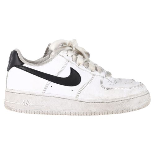 Nike Air Force 1 Low-Top Sneakers in Witte Lederen uitvoering