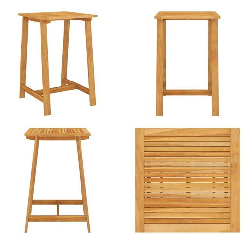 vidaXL Garten Stehtisch 70x70x104 cm Akazie Massivholz - Garten Stehtisch - Garten Stehtische - Holz Stehtisch - Holz Stehtische
