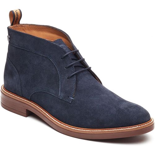 Base London Lincoln Chukka Leren Heren Navy Boots
