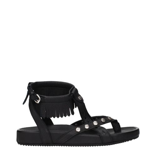 Studded Fringe Sandalen