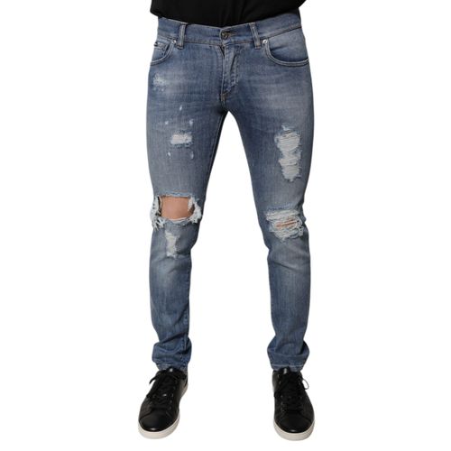 Slim Fit Gescheurde Jeans