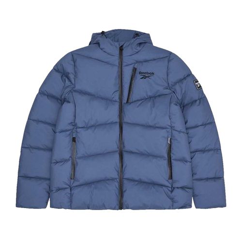 Reebok Heren Stretch Gewatteerd Jasje (Mineraalblauw)