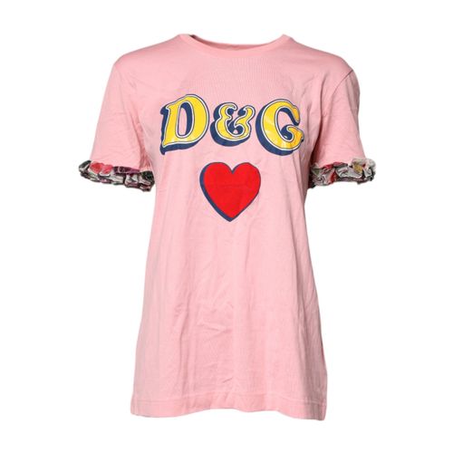 Dolce Gabbana T-shirt met Rimpel Mouwen