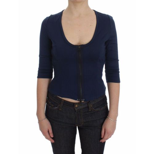 Exte Zip-up Bluse mit drei Viertelärmeln