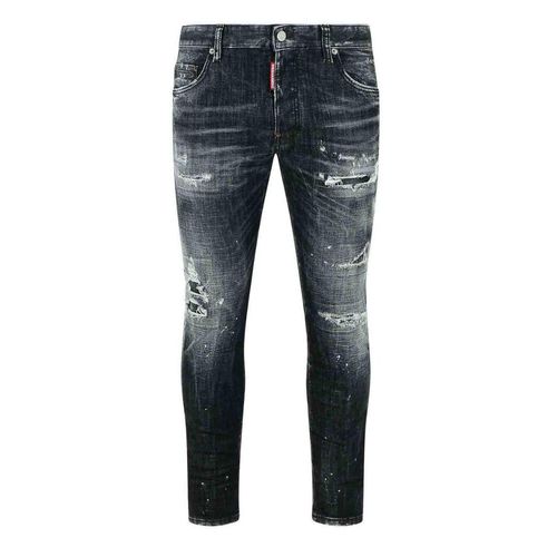 Dsquared2 Black Rocky Mountains Wash Skater Jeans