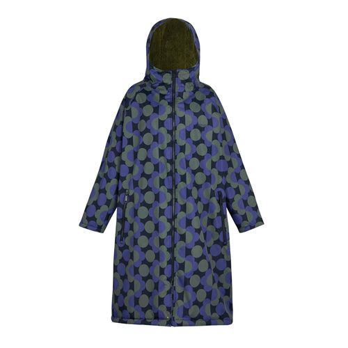 Regatta Dames/Dames Orla Kiely polkadot verkleedbadjas (Blauw/Donkere Olijf)