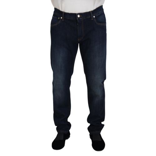 Rechtafsnijdende Donker Gewassen Jeans
