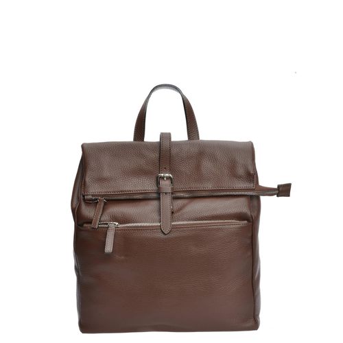 Anna Luchini Chocolade Rundleer Tas