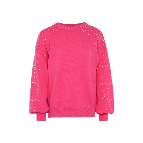 Faina trui met parels Dames roze