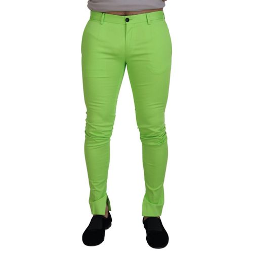 Slim Fit Broek met Zijslotsen