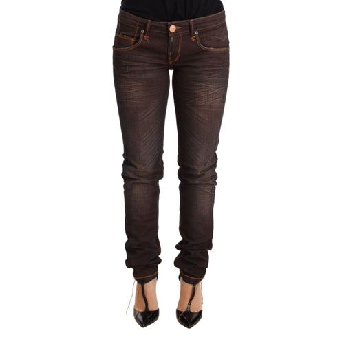 Acht Slim Fit Bruine Jeans