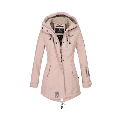 Marikoo lange Damen Steppjacke Abendsternchen mit abnehmbarer Kapuze