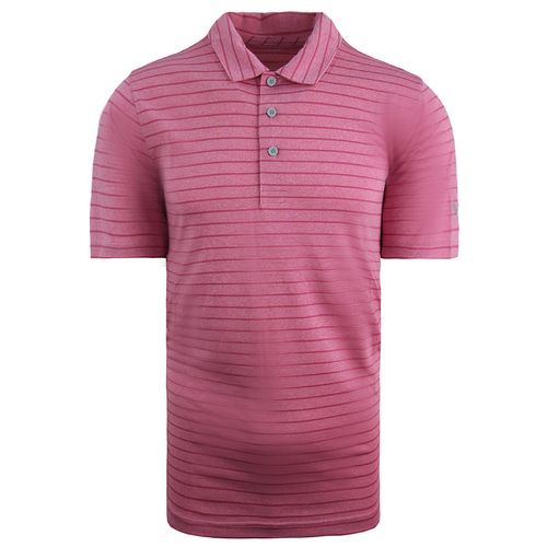 Puma Trockenzellenleistung Anpassungsanpassung Rotationsstreifen Rose Mens Polohemd 577974 23
