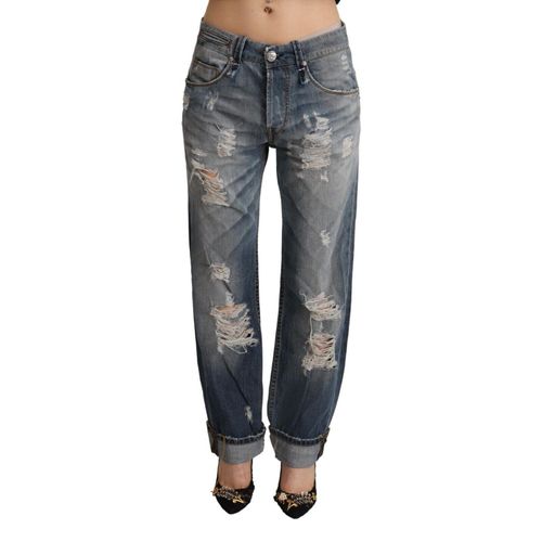 Zerrissene Boyfriend-Jeans mit Used-Look