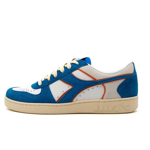 Sneakers Diadora Magic Basketball Laag Suède Leer Koningin/Wit