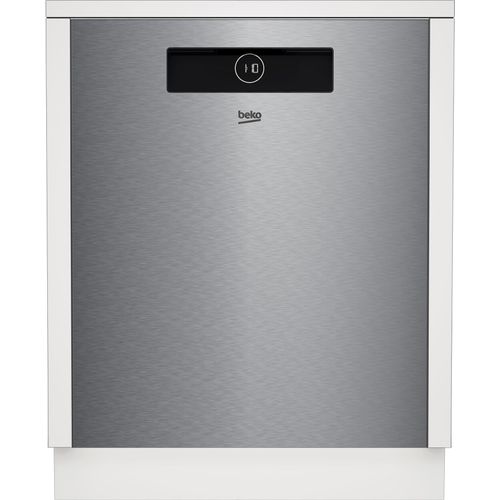 Beko b100 BG840EXUB, Unterbau, Standardgröße (60 cm), Edelstahl, LCD, Zusammenklappbar, Zusammenklappbar