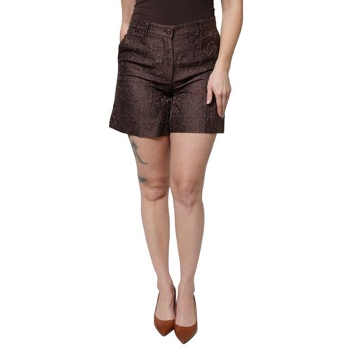 Blumiger Brokat-Shorts