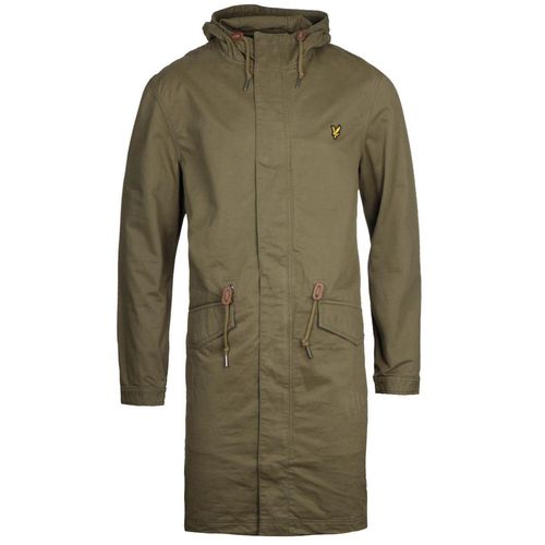 Lyle & Scott Lichen groene fishtail parka jas