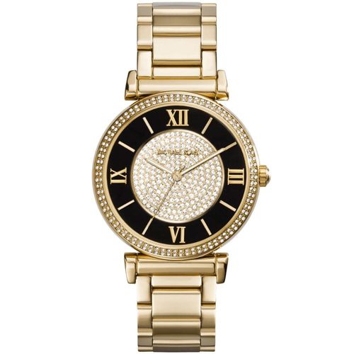 Michael Kors MK3338 Catlin Kristal Wijzerplaat Dameshorloge Goud
