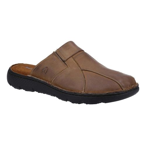 Hush Puppies Heren Carson Leren Muiltjes (Bruin)