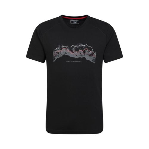 Mountain Warehouse Herren Tech Mountains Bio T-Shirt (Schwarz)