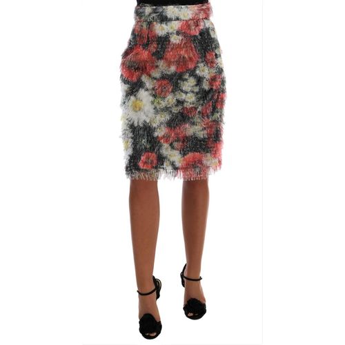 Dolce & Gabbana - Jupe droite crayon à motifs floraux pour femme
