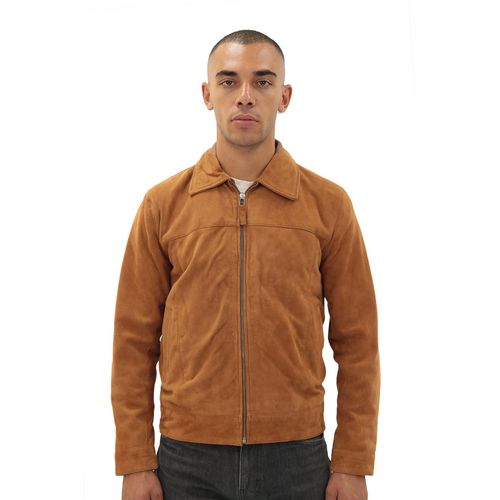 Harington-Jacke für Herren im Retro-Stil aus Ziegenveloursleder – Zürich