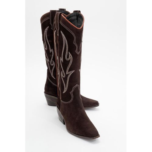 Pietro Leren Western Kniehoge Laars