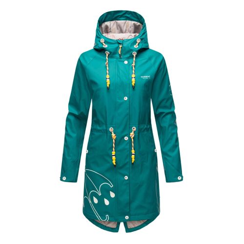 Marikoo dames regenjas – Dancing Umbrella, waterdicht met capuchon
