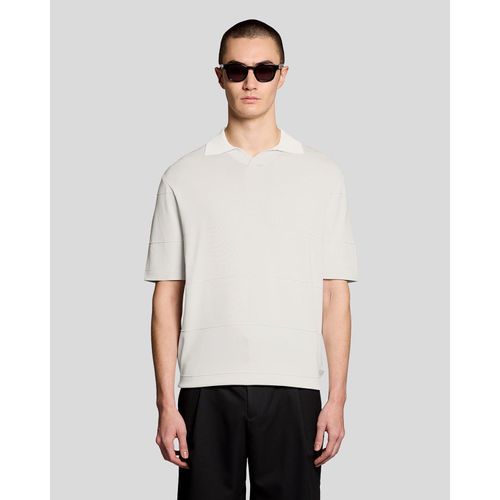 Offenes Kragen Feinstrick Poloshirt