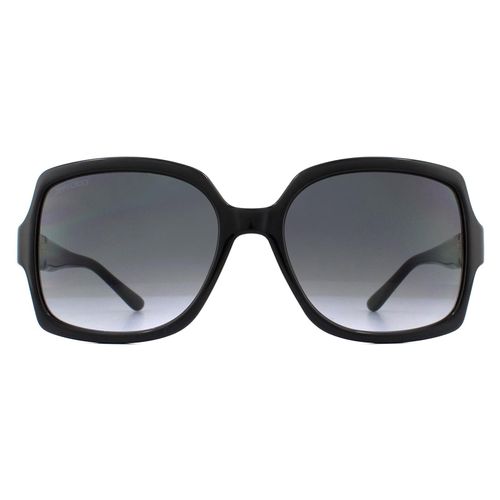 Jimmy Choo Square Dames Black Dark Gray Gracient zonnebril