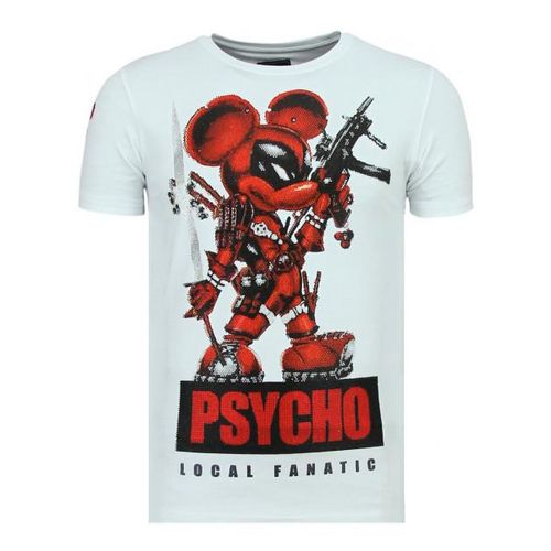 Local Fanatic Psycho mouse leuke t-shirt