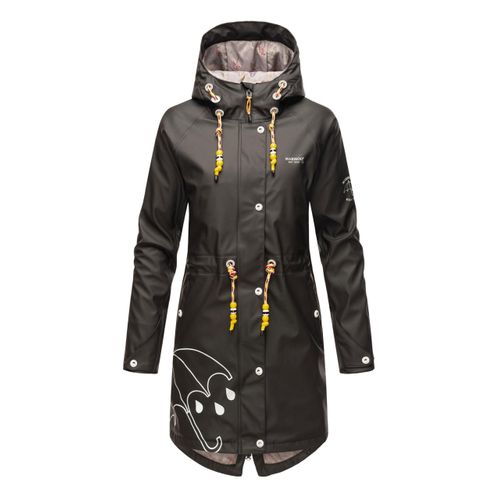 Marikoo dames regenjas – Dancing Umbrella, waterdicht met capuchon